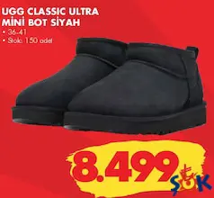 UGG CLASSİC ULTRA MİNİ BOT SİYAH fiyat ve kampanya bilgisi